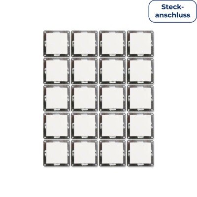 Wechselschalter McPower Flair 250V~/10A UP Steckanschluss weiß 20er-Pack