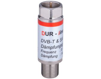 DUR-line Dämpfungsglied 14dB für SAT/Kabel/DVB-T