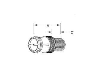 Adapter F-Buchse auf F-Quick-Stecker