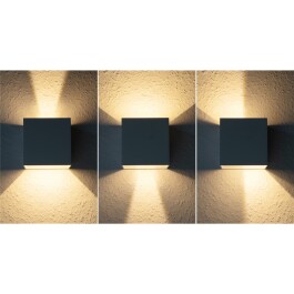 LED-Wandleuchte McShine LW-107 IP54 2x150lm 2x3W 3000K warmweiß weiß