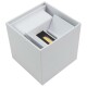 LED-Wandleuchte McShine LW-107 IP54 2x150lm 2x3W 3000K warmweiß weiß