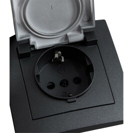 Schutzkontakt-Steckdose McPower Flair 250V~/16A UP IP44...