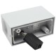 Wandleuchte McShine Square-W weiß IP44 2x GU10 Aluminium Gehäuse