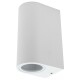 Wandleuchte McShine Oval-W weiß IP44 2x GU10 Aluminium Gehäuse