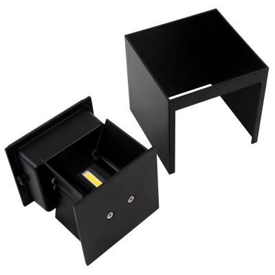 LED-Wandleuchte McShine LW-107 IP54 300lm 6W 3000K warmweiß schwarz