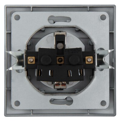 Schutzkontakt-Steckdose McPower Flair 250V~/16A IP44 anthrazit 12er-Pack