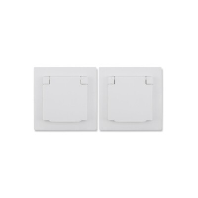 Schutzkontakt-Steckdose McPower Flair 250V~/16A UP IP44 weiß 2er-Pack