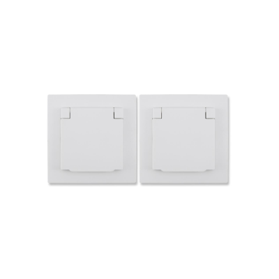 Schutzkontakt-Steckdose McPower Flair 250V~/16A UP IP44 weiß 2er-Pack