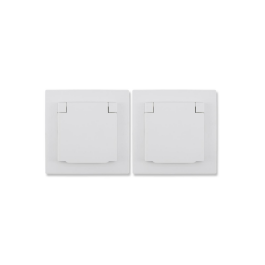 Schutzkontakt-Steckdose McPower Flair 250V~/16A UP IP44 weiß 2er-Pack