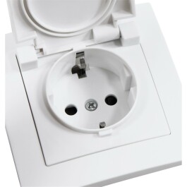 Schutzkontakt-Steckdose McPower Flair 250V~/16A UP IP44...