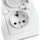 Schutzkontakt-Steckdose McPower Flair 250V~/16A UP IP44 weiß 2er-Pack
