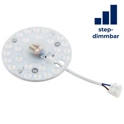 LED-Modul McShine Umrüstsatz mit Magnethalterung Ø12,5cm 12W 1050lm 3000K