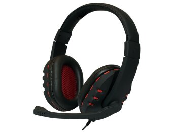 Stereo Headset High Quality USB schwarz/rot
