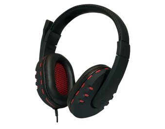 Stereo Headset High Quality USB schwarz/rot
