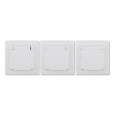 Schutzkontakt-Steckdose McPower Flair 250V~/16A UP IP44 weiß 3er-Pack