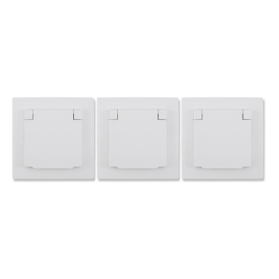 Schutzkontakt-Steckdose McPower Flair 250V~/16A UP IP44 weiß 3er-Pack