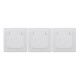Schutzkontakt-Steckdose McPower Flair 250V~/16A UP IP44 weiß 3er-Pack