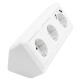 Steckdosenblock McPower Cup Aufbau weiß 3-fach Schutzkontakt + USB