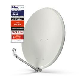 DUR-line Select 75/80 Hellgrau OL Alu Sat-Antenne ohne Logo