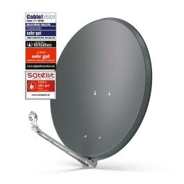DUR-line Select 75/80 Anthrazit OL Alu Sat-Antenne ohne Logo