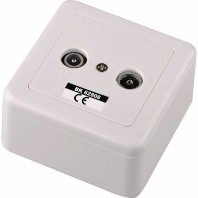 DUR-line DBK 08dB BK-Durchgangsdose
