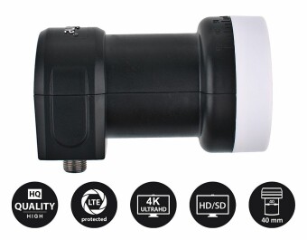 DUR-line +Ultra Single LNB für 1 Teilnehmer schwarz...