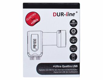 DUR-line +Ultra Quattro LNB für Multischalter-Betrieb schwarz (B-Ware)