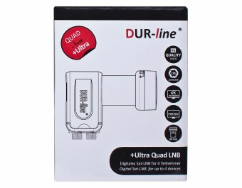 DUR-line +Ultra Quad LNB für bis zu 4 Teilnehmer schwarz (B-Ware)