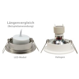 LED-Modul McShine PL-70 7W 608 Lumen 230V 50x25mm warmweiß step-dimmbar