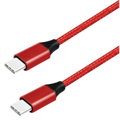 USB 3.2 Kabel USB-C Stecker auf USB-C Stecker 1m rot