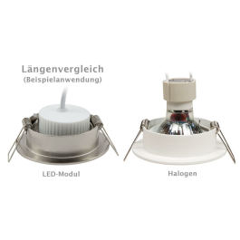 LED-Modul McShine PL-70 7W 620 Lumen 230V 50x25mm warmweiß dimmbar
