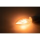 LED Filament Kerzenlampe McShine Retro E14 1W 90lm warmweiß goldenes Glas