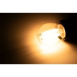 LED Filament Tropfenlampe McShine Filed E27 6W 820 lm warmweiß klar