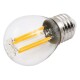 LED Filament Tropfenlampe McShine Filed E27 6W 820 lm warmweiß klar