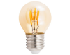LED Filament Tropfenlampe McShine Retro E27 1W 90lm warmweiß goldenes Glas