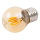 LED Filament Tropfenlampe McShine Retro E27 1W 90lm warmweiß goldenes Glas