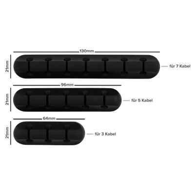 Kabelhalter HOLLYWOOD 3er-Pack Kabelmanagement / Organizer