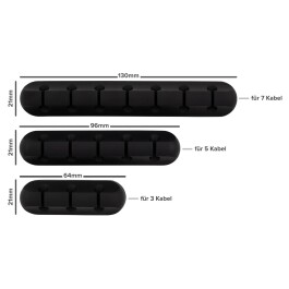 Kabelhalter HOLLYWOOD 3er-Pack Kabelmanagement / Organizer