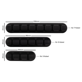Kabelhalter HOLLYWOOD 3er-Pack Kabelmanagement / Organizer
