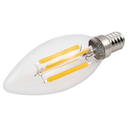 LED Filament Kerzenlampe McShine Filed E14 6W 820 lm warmweiß klar