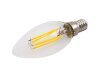 LED Filament Kerzenlampe McShine Filed E14 6W 600lm warmweiß dimmbar