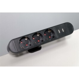 Tischsteckdose McPower SK-03 3x Steckdose 2x USB inkl....