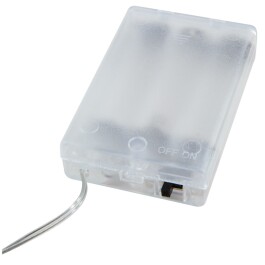 LED Draht-Lichterkette McShine Micro 80 LEDs warmweiß Batteriebetrieb