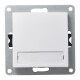 Taster McPower Flair mit Namensschild 250V~/10A UP weiß