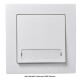 Taster McPower Flair mit Namensschild 250V~/10A UP weiß