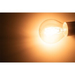 LED Filament Tropfenlampe McShine Retro E14 1W 90lm warmweiß goldenes Glas