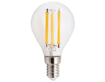 LED Filament Tropfenlampe McShine Filed E14 6W 820 lm warmweiß klar