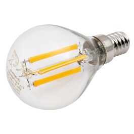 LED Filament Tropfenlampe McShine Filed E14 6W 820 lm warmweiß klar