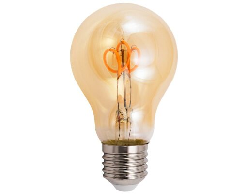 LED Filament Glühlampe McShine Retro E27 2W 160lm warmweiß goldenes Glas