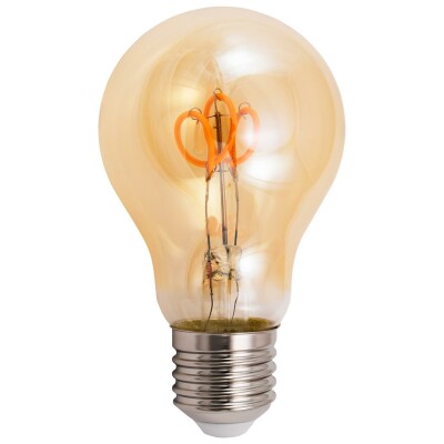 LED Filament Glühlampe McShine Retro E27 2W 160lm warmweiß goldenes Glas